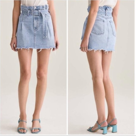 Agolde Reworked Cutoff Skirt - Picture 2 of 8